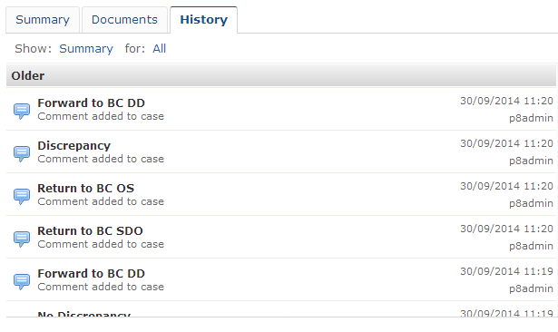 case history tab is slow