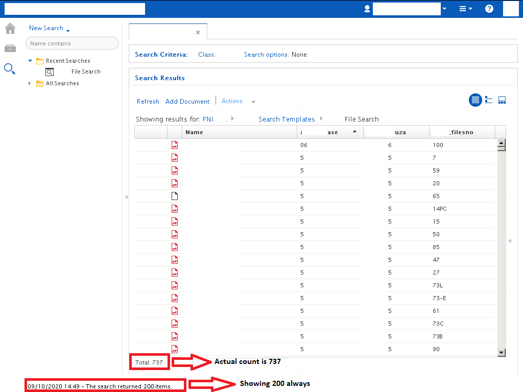 ibm content navigator pagination