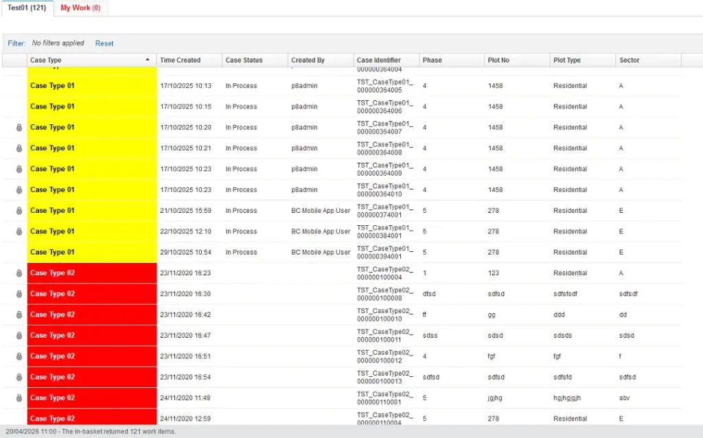 Customize the In-Basket Column Style Color